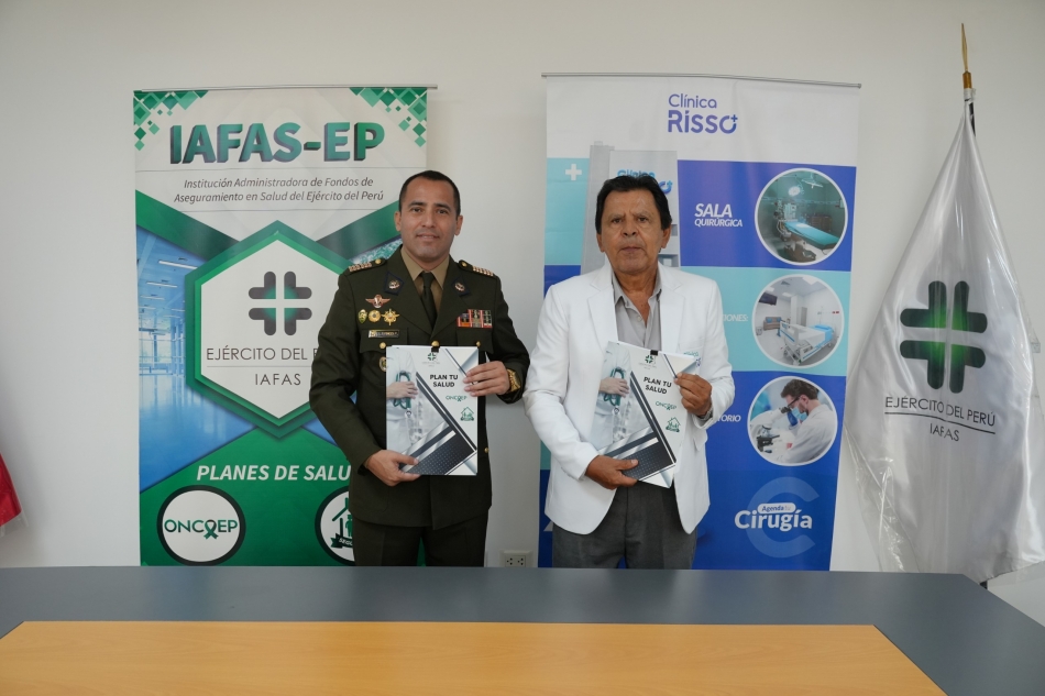 LA IAFAS EP Y LA CL&Iacute;NICA RISSO FIRMAN CONVENIO