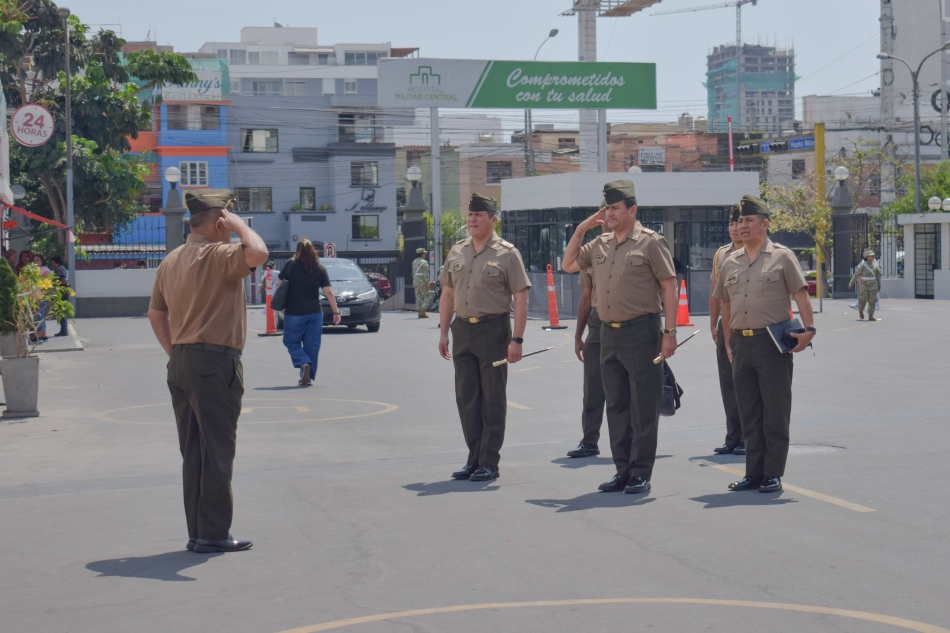 VISITA DE COMANDO DEL GENERAL DE BRIGADA, CARLOS ISAAC GAMARRA QUINTANA, COMANDANTE GENERAL DEL COMANDO DE SALUD DEL EJÉRCITO