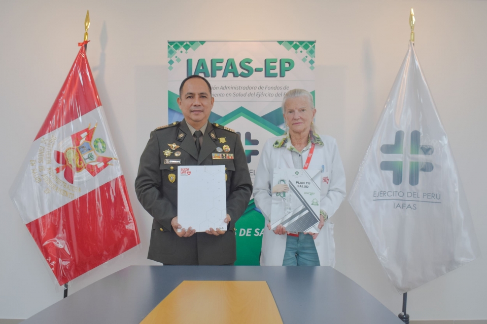 LA IAFAS EP Y SUIZA LAB EXTIENDEN CONTRATO PARA SEGUIR BRINDANDO SERVICIOS DE CALIDAD