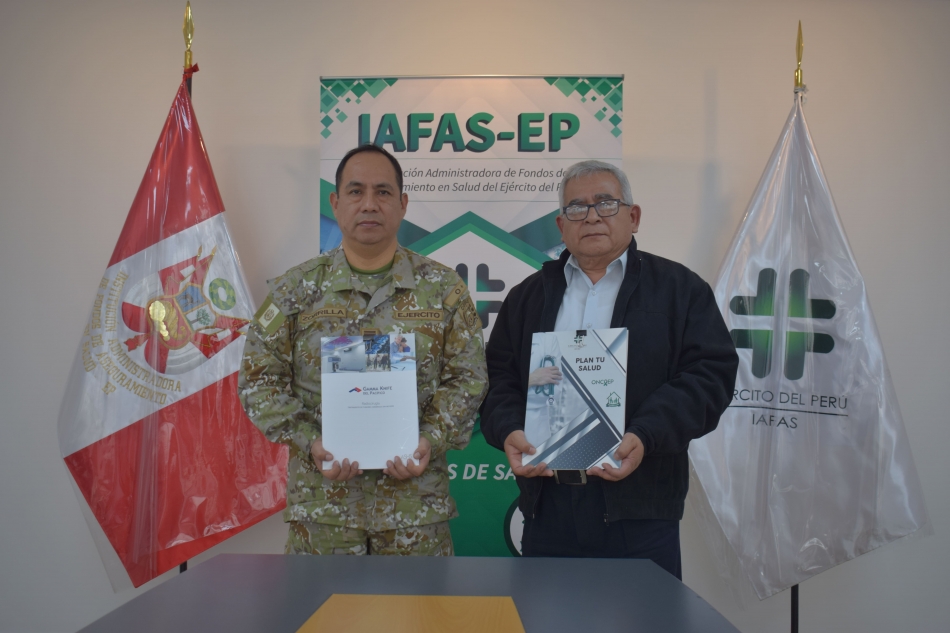 LA IAFAS EP Y CENTRO DE RADIOCIRUGIA GAMMA KNIFE DELPACIFICO FIRMAN CONVENIO